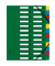 Ordnungsmappe Harmonika 55243E, 1-24, gr&uuml;n, Din A4, 24 F&auml;cher