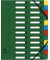 Eckspannmappe Harmonika 24-tlg. grün 240x320mm