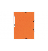 Eckspannmappe 55304E, A4 orange Karton 335g, mit 3 Einschlagklappen