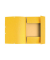 Eckspannmappe 55309E, A4 gelb Karton 355g, mit 3 Einschlagklappen