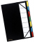 Ordnungsmappe Ordonator 55321E, 7-teilig blanko, schwarz, A4, 7 F&auml;cher