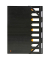 Ordnungsmappe Exactive 55334E, 9-teilig blanko, schwarz, Din A4, 9 F&auml;cher