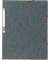Eckspannmappe 55511E, A4 grau Karton 400g, mit 3 Einschlagklappen