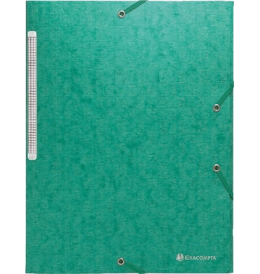 Eckspannmappe 55753E, A4 gr&uuml;n Karton 425g