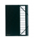 Pultordner Ordonator 56012E, 1-12, schwarz, A4, 12 F&auml;cher