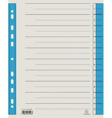 Trennblätter 381456B A4 chamois/blau 230g Karton