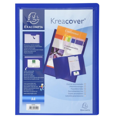 Pr&auml;sentations-Jurismappe Kreacover 43502E, A4 blau