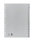 Kunststoffregister Forever 1720B, A bis Z, A4, 130µm, graue Taben, 20-teilig