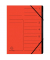 Ordnungsmappe 540705E, 1-7, rot, A4, 7 F&auml;cher