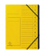 Ordnungsmappe 541209E, 1-12, gelb, A4, 12 F&auml;cher
