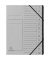 Ordnungsmappe 541211E, 1-12, grau, A4, 12 F&auml;cher