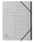 Ordnungsmappe 541211E, 1-12, grau, A4, 12 F&auml;cher