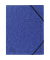 Eckspannmappe 555412E, A4 blau Karton 355g