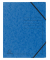 Eckspannmappe 555412E, A4 blau Karton 355g