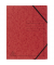 Eckspannmappe 555415E, A4 rot Karton 355g