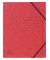 Eckspannmappe 555415E, A4 rot Karton 355g