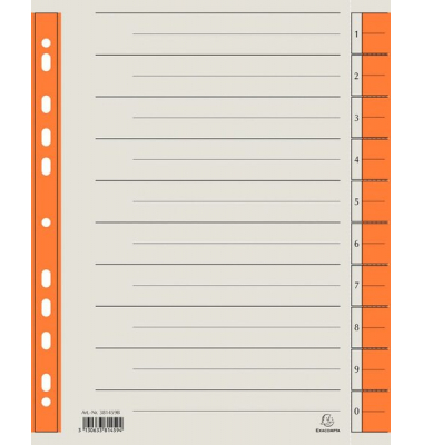 Trennblätter 381459B A4 chamois/orange 230g Karton
