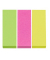 Haftmarker 671-3, Notes Markers, 25x76mm, 3-farbig sortiert, ohne, rechteckig