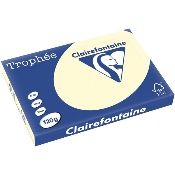 2050000144707 - Kopierpapier Trophee 1302C sand pastell A3 120g 2050000144707 Clairefontaine