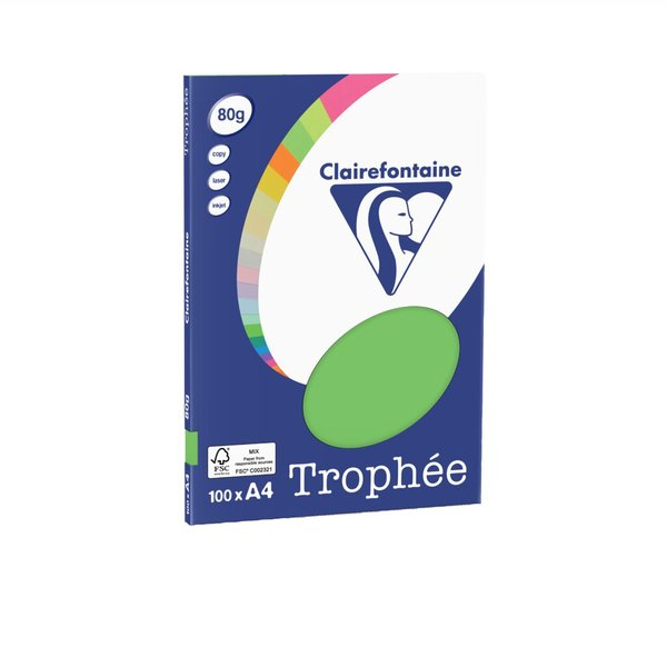 3329680411508 - Kopierpapier Trophee 4115C minze hellgrün A4 80g 100 Blatt 3329680411508 Clairefontaine