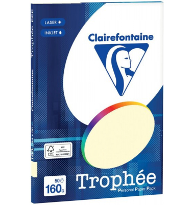 Kopierpapier Trophee 4154C sand A4 160g 