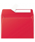 Designbriefumschlag Pollen 5586C, C6, haftklebend, 120g, rot