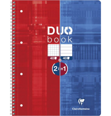Collegeblock 82526C Duo / liniert + kariert, A4, 80 Blatt