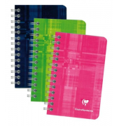 Notizbuch 8582C, Clairalfa, farbig sortiert, A7 ca., kariert, 90g, 50 Blatt / 100 Seiten