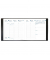 Buchkalender 014074Q, Executif, schwarz, 1 Monat / 2 Seiten, 16x16cm (quadratisch), 2025