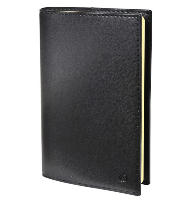 Wochenkalender 286293Q, Minister, schwarz, 1 Woche / 2 Seiten,  (16x24cm), 2024