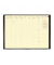 Wochenkalender 286293Q, Minister, schwarz, 1 Woche / 2 Seiten,  (16x24cm), 2024
