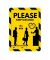 Magnetrahmen Safety Line 194974 DIN A4 PVC ge/sw