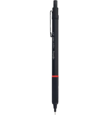 Rotring rapid PRO Feinminenstift matt schwarz, 0,7mm,Griffzone gefräst