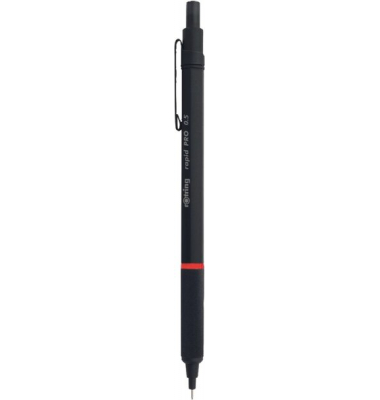 Rotring rapid PRO Feinminenstift matt schwarz,0,5 mm,Griffzone gefräst