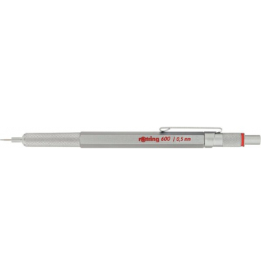 Rotring 600 Feinminenstift 0,5mm Das Original, silber.