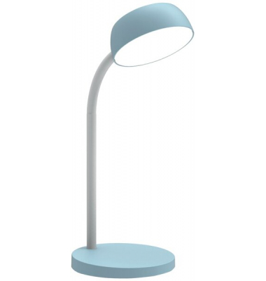 TAMY LED Schreibtischleuchte, hellblau hellblau, mit biegbarem Arm