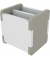 Unilux KUBE Stifthalter grau aus PET-Recyclingmaterial