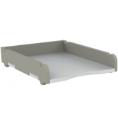 Unilux STOLL Briefkorb A4 grau aus PET-Recyclingmaterial
