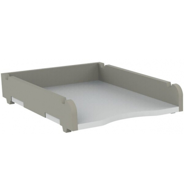 Unilux STOLL Briefkorb A4 grau aus PET-Recyclingmaterial
