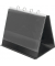 Tischflipchart, 4132280, schwarz, ohne Rollen, f&uuml;r Tisch