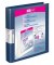 Präsentationsringbuch VELODUR® 4143150, A4 4 Ringe 25mm Ring-Ø Pappe/PP-Folie, 2 Außentaschen, blau
