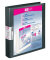 Präsentationsringbuch VELODUR® 4143180, A4 4 Ringe 25mm Ring-Ø Pappe/PP-Folie, 2 Außentaschen, schwarz