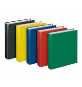Ringbuch Basic ohne 1153000, A5 4 Ringe 25mm Ring-Ø Polypropylen farbig sortiert