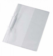 Schnellhefter VELOFORM 4744000, A4, farblos-transparent, Kunststoff, 80g, Vorderdeckel transparent