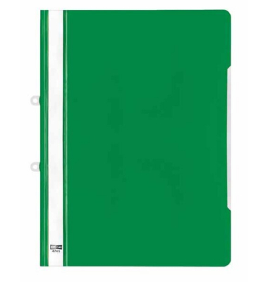 Angebotshefter VELOFORM 4745040, A4, gr&uuml;n, Kunststoff, 80g, Vorderdeckel transparent