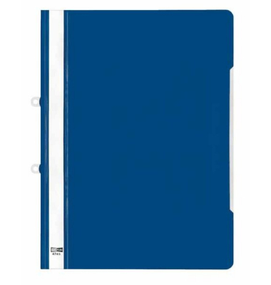 Angebotshefter VELOFORM 4745050, A4, blau, Kunststoff, Vorderdeckel transparent