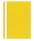 Schnellhefter VELOFORM 4748010, A4, gelb, Kunststoff, 80g, Vorderdeckel transparent