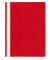 Schnellhefter VELOFORM 4748021, A4, rot, Kunststoff, 80g, Vorderdeckel transparent