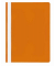 Schnellhefter VELOFORM 4748030, A4, orange, Kunststoff, 80g, Vorderdeckel transparent