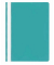 Schnellhefter VELOFORM 4748042, A4, t&uuml;rkis, Kunststoff, 80g, Vorderdeckel transparent